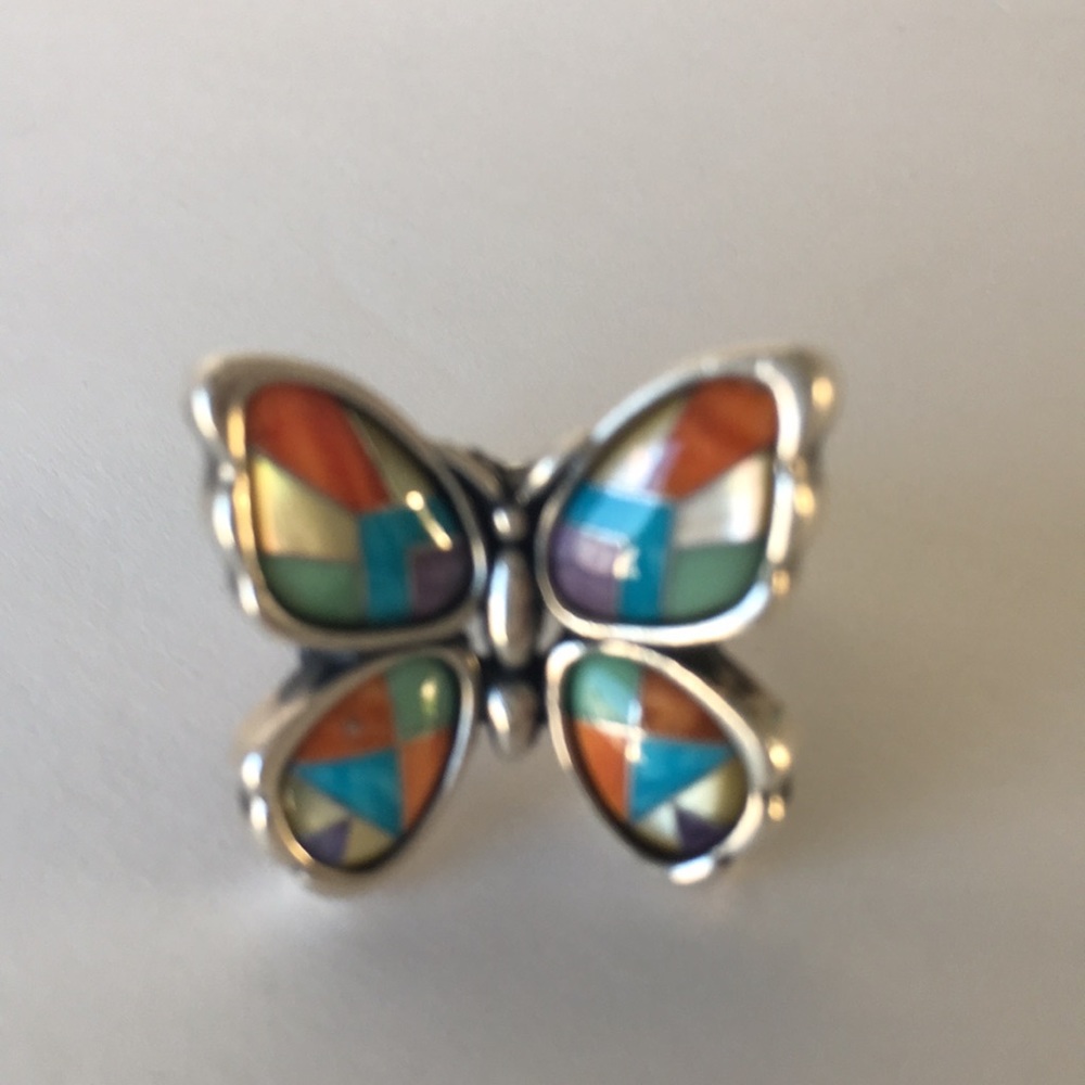 Carolyn Pollack Mosaic Butterfly Ring